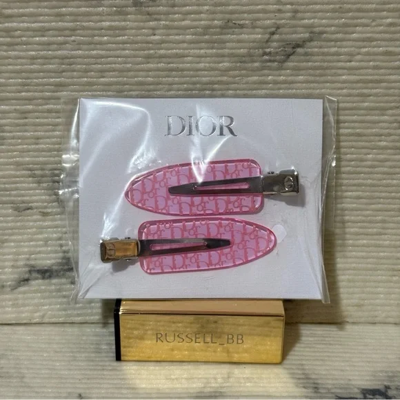 Dior Beauty Pink Trotter Style Set of Hair Clips - Picture 7 of 8